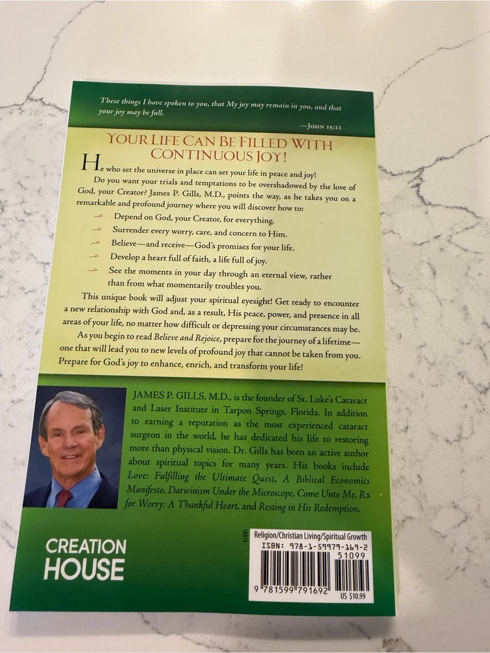 NWT believe and rejoice book by James gills